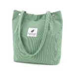 PALAY® Hand Bags Corduroy Tote Bags For Women Large Capacity Shoulder Bag with Inner Pocket for School Work Shopping Travel Daily Use Grocery Casual