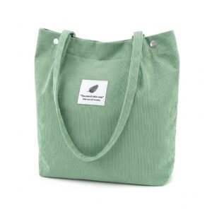 PALAY® Hand Bags Corduroy Tote Bags For Women Large Capacity Shoulder Bag with Inner Pocket for School Work Shopping Travel Daily Use Grocery Casual