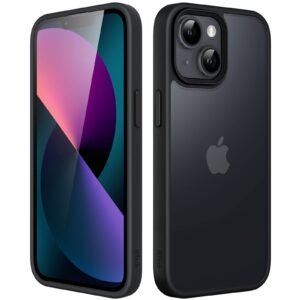JETech Matte Case for iPhone 13, Black