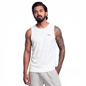 Boldfit Sleeveless Tshirts for Men Cotton Gym Vest Tank Top Men Quick Dry Workout Sando for Man Stretchable Mens Baniyan Innerwear Vest for Running, Training, Yoga, Everyday Wear Comfort Fit Tshirt