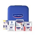 Hansaplast Fast Aid Kit for Wounds & Bruises | First Aid Kit | 9 Items – 35 Pieces | Emergency Medical Kit for Home, Office, Travel, Car, Sports, Outdoor, Multi-Use Pack for Cuts, Wounds & Injuries | Lightweight & Compact