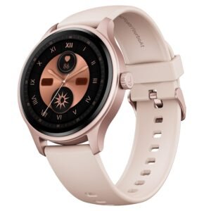 boAt Lunar Discovery Neo, 1.39″ (3.5 cm) Round HD Display, Premium Metallic Finish, Animated Watchfaces, 100+ Sports Mode, Bluetooth Calling, Smart Watch for Men & Women (Cherry Blossom)
