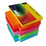 BRUSTRO Copytinta Mixed Bright Colour Craft Paper| A4 Size | 80 GSM | Pack of 40 Sheets (10 colors x 4 sheets)|Double Side Colored, Ideal for Origami, Scrapbooking, Making Card, DIY Art & Craft.