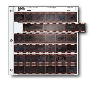 Archival 35mm Size Negative Pages Holds Six Strips of Six Frames, Pack of 25