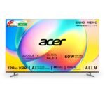 Acer 164 cm (65 inches) Super Series 4K Ultra HD Smart QLED Google TV AR65QDXGU2875AT (Black) 2024 Model