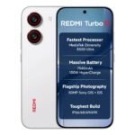 REDMI Turbo 5 (8GB + 256GB) Turbo White | MediaTek Dimensity 8500 Ultra | Mega 7540mAh Battery | 100W HyperCharge | Compact 16.75cm(6.9) 120Hz Display | 50MP Sony OIS Camera