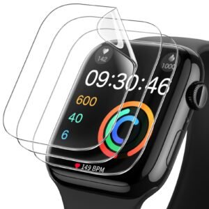 JETech TPU Screen Protector Guard for Apple Watch Series 11/10 46mm, 3-Pack