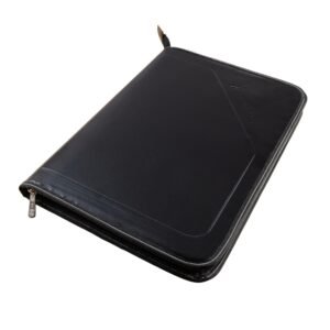 SPS PU Leather 24-Pocket A4 File Organizer – Professional Document Holder for Certificates, Legal Documents, Home, Office, School Use (Black)