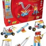 SARTHAM Junior Techno, 8 to 12 Years, DIY Educational kit, Engineering Tool kit Toy, 1 Set STEM Learning Metal Toy, Gift for 8+ Year Old boy and Girl, 105+ Pieces Puzzle and 14 Models | Multicolour