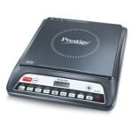 Prestige PIC 20 1600 Watts Induction Cooktop | 4KV Surge Protection | 8 Preset Indian Menu Options & Timer | Soft Touch Button | Easy to Clean | Portable | Black | 1Y Warranty | BIS