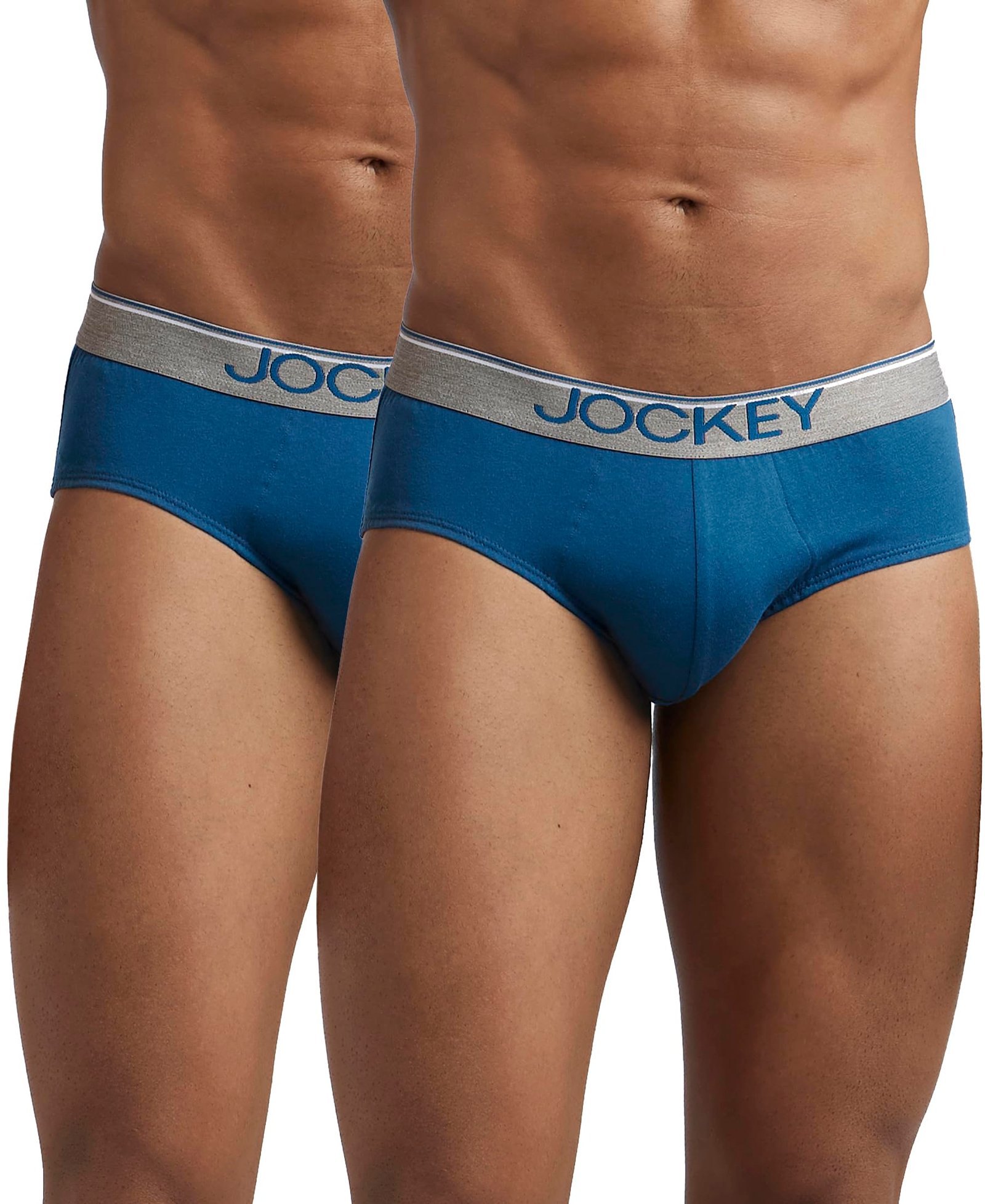 Jockey 8037 Men Super Combed Cotton Solid Brief (Pack of 2)