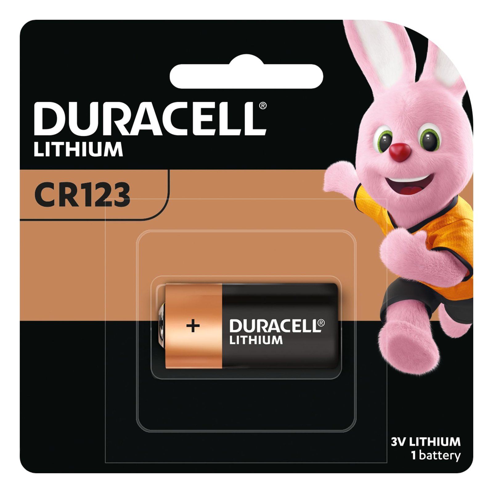 Duracell CR123 High Power Lithium Battery, Pack of 1, Specialty Devices, Digital Camera, Smoke Detector, Key Fob