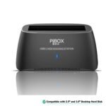 PiBOX India, USB 3.0 Hard Drive Docking Station (USB to SATA Docking Station) with 16TB+ Drive Support for 2.5 Inch & 3.5 Inch HDD SSD- Supports SATA II, III and UASP with ASM225CM- Top-Loading Design