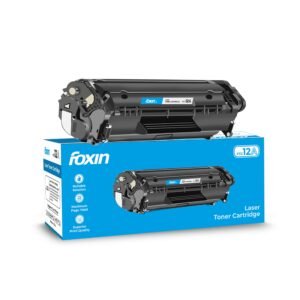 Foxin FTC 12A Laser Printer Toner Cartridge Compatible with HP 1020, M1005, 1018, 1010, 1012, 1015, 1022, 1022N, 1022NW, 3015, 3020, 3030, 3050, 3050Z, 3052, 3055, Canon LBP2900/2900B/3000