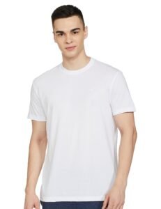 Max Men’s Cotton Regular Fit Half Sleeves Crew Neck Solid Lounge T-Shirt