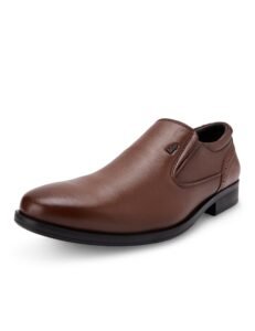 Lee Cooper LC9045E Men’s Lightweight Leather Shoes | Comfortable, Stylish Slip-On Formal Footwear for Office, Business
