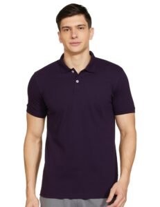 Max Men’s Cotton Relaxed Fit Half Sleeves Polo Neck T-Shirt