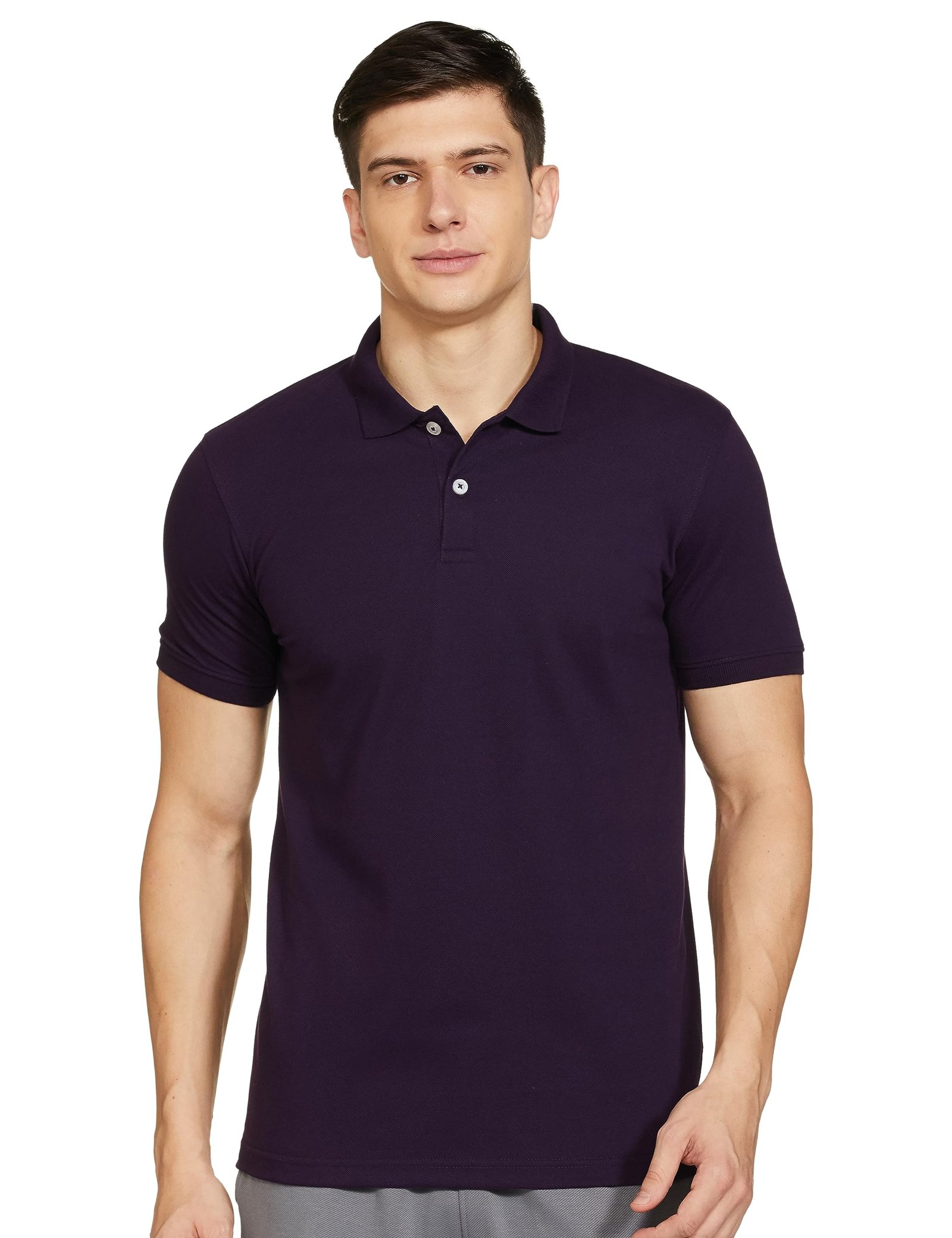 Max Men’s Cotton Relaxed Fit Half Sleeves Polo Neck T-Shirt