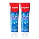 Colgate MaxFresh Breath Freshner Oral Care Toothpaste, 300g Saver Pack (150g x 2), Peppermint Ice, Blue Gel Paste with Menthol & Cooling crystals for bad breath control