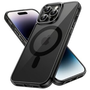 JETech Magnetic Case for iPhone 14 Pro, Black