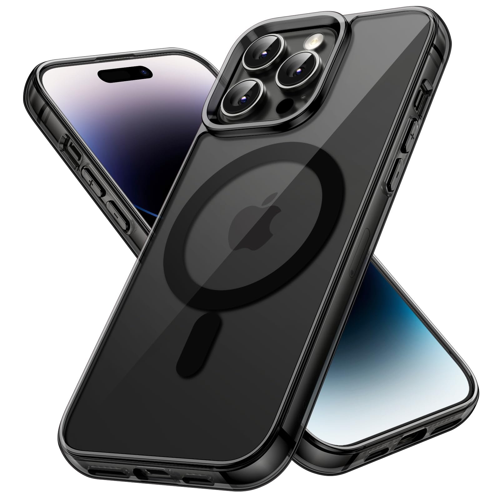 JETech Magnetic Case for iPhone 14 Pro, Black