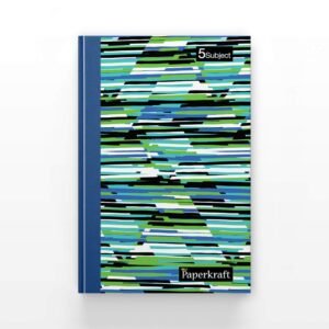 Hardcover Notebook 5 Subject 400 Pages – Premium Paper Quality Single Line Notebook 18.2×24.3cm for Students Journaling Travel Office Work