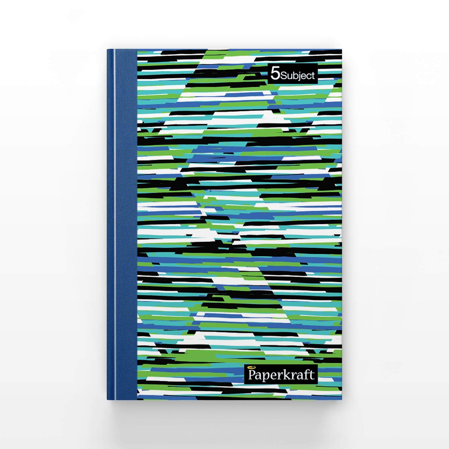 Hardcover Notebook 5 Subject 400 Pages – Premium Paper Quality Single Line Notebook 18.2×24.3cm for Students Journaling Travel Office Work