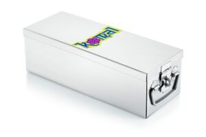 Komal Stainless Steel Big Jewellery Box “12”,Silver