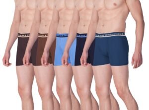 LUX VENUS Men’s Pack of 5 Plain Boxers (Colors May Vary)