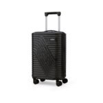 American Tourister Travix | Cabin Trolley Bag (55 cm) | 360° 8 Wheel Travel Luggage | Hard Case Polycarbonate Suitcase | Recessed Combination Lock | Black