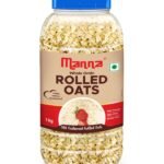 Manna Rolled Oats 1kg, High Protein, High Fibre. Gluten Free Wholegrain