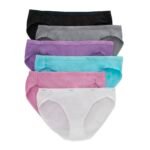 Hanes Women’s 100% Cotton Bikini Underwear Ladies Panties