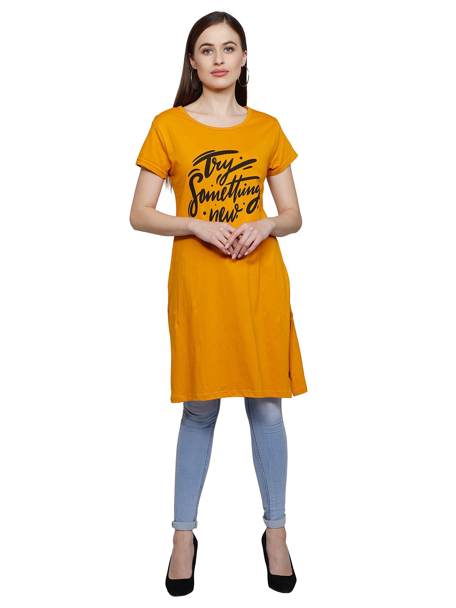 FLEXIMAA Women’s Half Sleeve T-Shirt – P