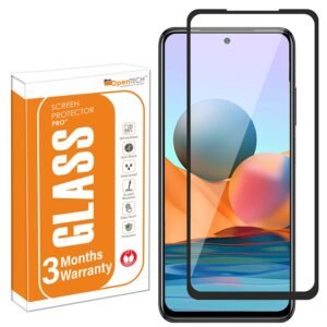 OpenTech® Military-Grade Tempered Glass Screen Protector for Redmi Note 9 Pro / Note 9 Pro Max / Note 10 Pro / Note 10 Pro Max / K40 / K40 Pro / K40 Pro Plus / 11x / 11x Pro / POCO F3 with Edge to Edge Coverage and Easy Installation kit