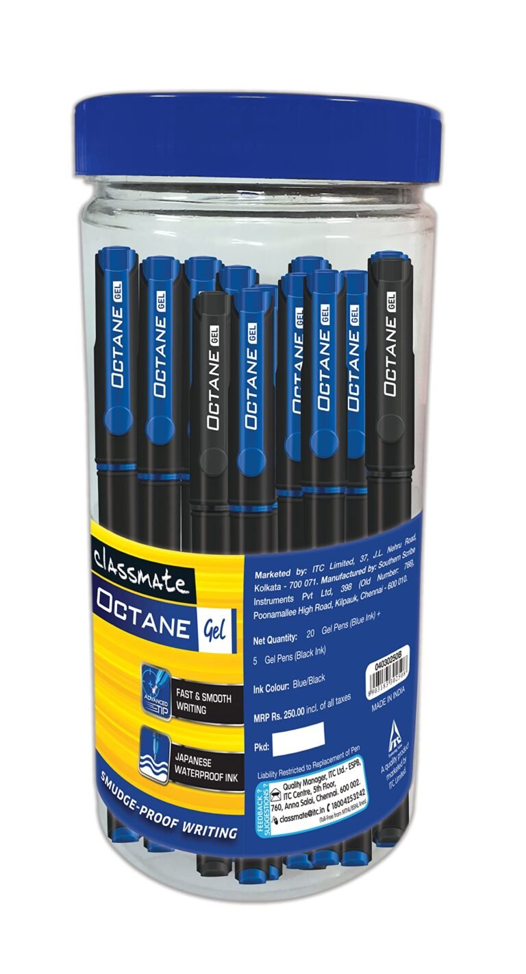 Classmate Octane Gel – Jar of 25 pens (assorted) –