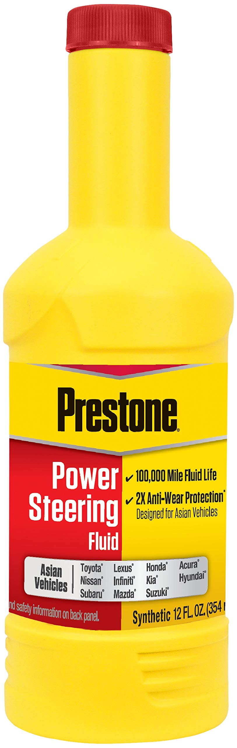 Prestone AS269 Power Steering Fluid for Asian Vehicles – 12 oz.