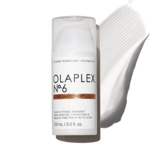 Olaplex No. 6 Bond Smoother, Leave-In Styling Hair Cream Treatment, Smooths, Conditions, & Strengthens, Frizz Control for Up to 72 Hours, For All Hair Types, 100 ml