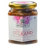 Keynote Gulkand | Export Grade | Sun Cooked | Damask Rose, Misri, Cardamom & Praval | Glass Jar 300 grams