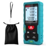Kiprim Laser Distance Measure High Accuracy 165ft Kiprim LD50E Laser Tape Measure 50M Compact Laser Measurement Tool with Larger Backlit LCD Display,ft/m/in Switching,Bubble Level (No Batteries)