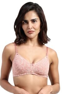 Van Heusen Women’s Everyday Cotton Bra|Medium Coverage|Non Padded|Non Wired|Seamless Moulded Cups|Anti Bacterial Tech| Keeps you Fresh|Sweat Absorbent|No Slip Soft Straps|Detachable Straps|Style 11001