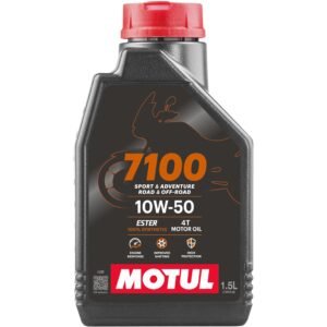 Motul 7100 4T 10W-50 API SN Fully Synthetic Motorcycle Engine Oil – High Performance Protection, Smooth Gear Shifting & Superior Engine Care for Long-Lasting Riding, 1.5L
