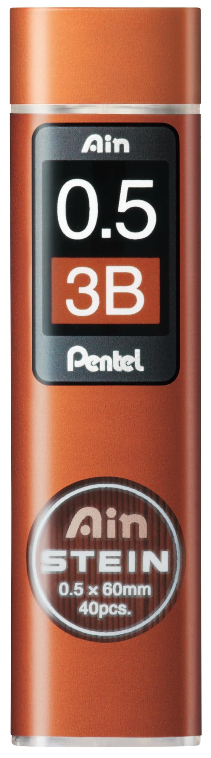 Pentel Mechanical Black Pencil Lead, Ain Stein, 0.5Mm, 3B (C275-3B)