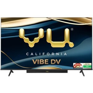 Vu 189cm (75 inches) Smartchoice Vibe Series 4K QLED Smart Google TV 75VIBE-DV