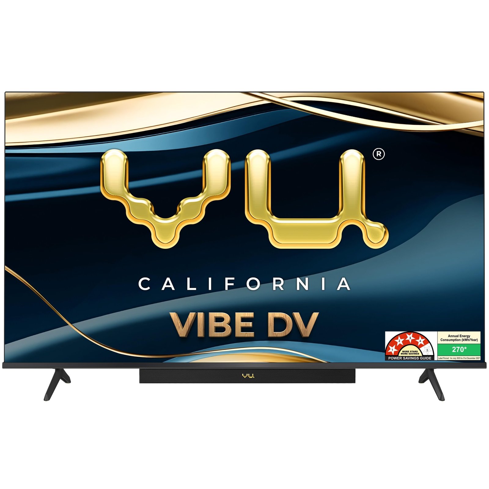 Vu 189cm (75 inches) Smartchoice Vibe Series 4K QLED Smart Google TV 75VIBE-DV