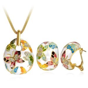 YouBella Jewellery Sets for Women Enamel Necklace Pendant Jewellery set with Earrings For Girls/Women