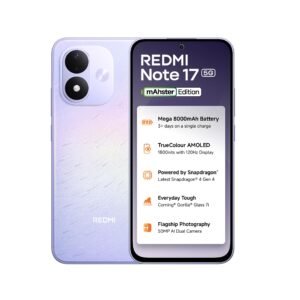 Redmi Note 17 5G (Starlight Purple, 6GB RAM, 128GB ROM) | 8000mAh Battery + 45W Fast Charging | 6.99″ TrueColour AMOLED | Snapdragon 4 Gen 4 | 50MP Dual AI Camera | Corning® Gorilla® Glass 7i | IP65