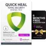 Quick Heal Total Security Renewal Upgrade Silver Pack – 1 User, 1 Year (Email Delivery In 1 Hour- No Cd) Existing Single User Subscription Needed + Get 6 month AntiFraud.AI Key for IOS and Android