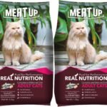 Meat Up Adult Dry Cat Food (2 x 1.2kg) Total 2.4Kg | Ocean Fish Flavour | Maintains Urinary pH | Hair Ball Protection | Healthy Skin & Coat | Taurine for Healthy Heart