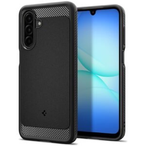 Spigen Rugged Armor Case for Samsung Galaxy A18/A17/M17/F17, Matte Black