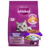 Whiskas Adult (1+ Years) Dry Cat Food, Mackerel Flavour, 1.2 kg
